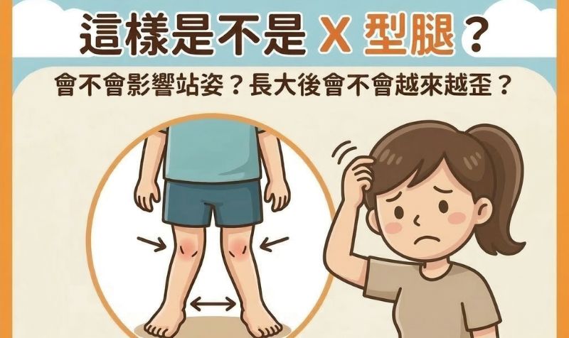 兒童 X 型腿正常嗎？幾歲常見、什麼情況需要進一步評估